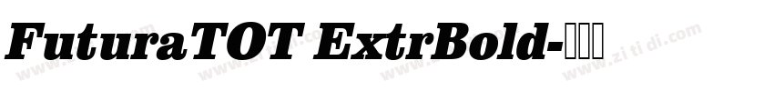FuturaTOT ExtrBold字体转换